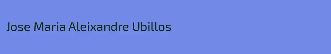 Jose Maria Aleixandre Ubillos